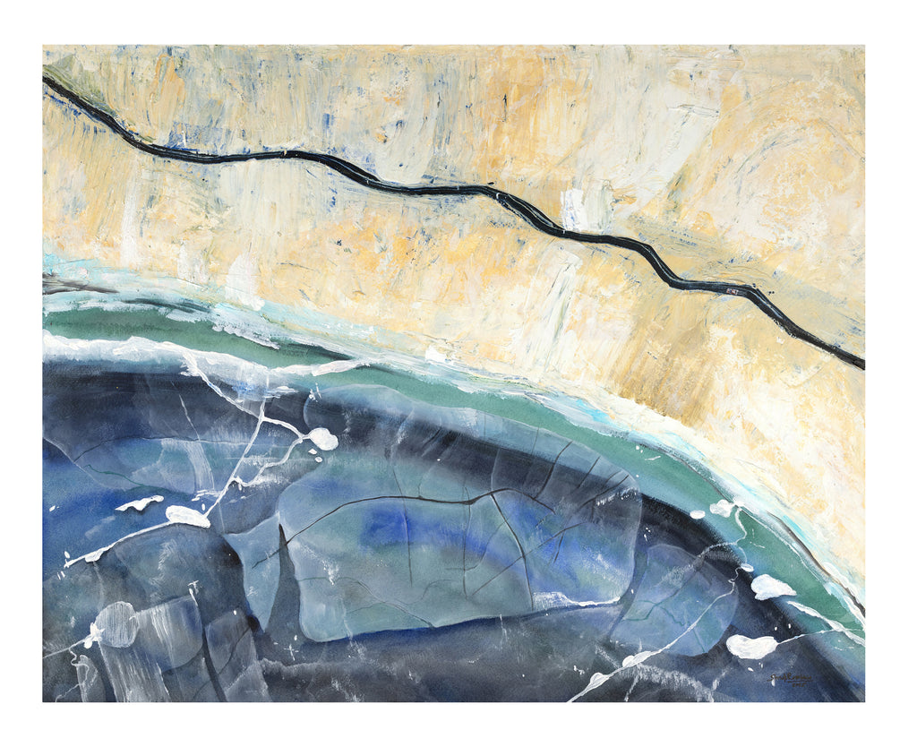 The Ice sheet at Tsomoriri Lake